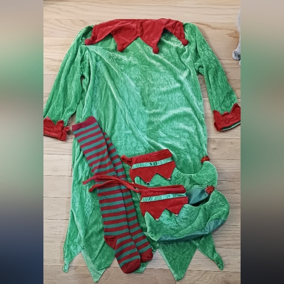 Christmas Party Fun Holiday Elf Costume - Picture 2 of 4
